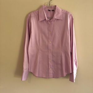 Saks Fifth Avenue Pink Button Down Blouse